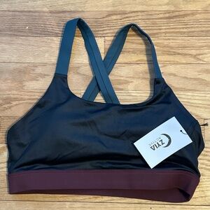 Burgundy & Pine Illusion Light n Tight Bra